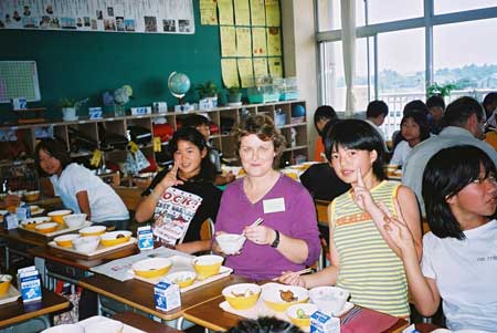Lunch time at elementary school
